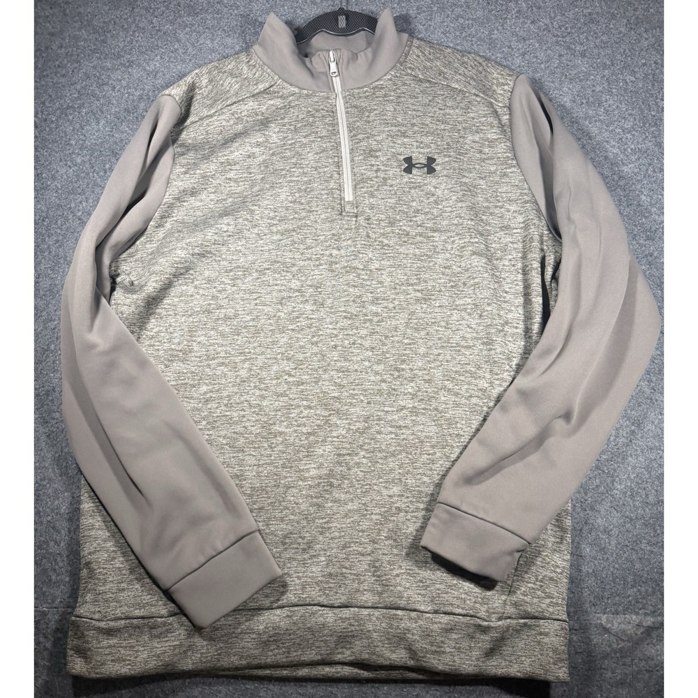 Under Armour Men's Armour Fleece Twist Quarter-Zip‎ Pullover XLT Gray